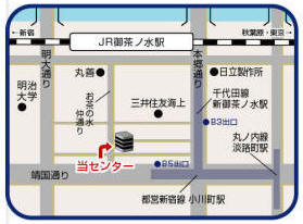 御茶ノ水駅からの地図